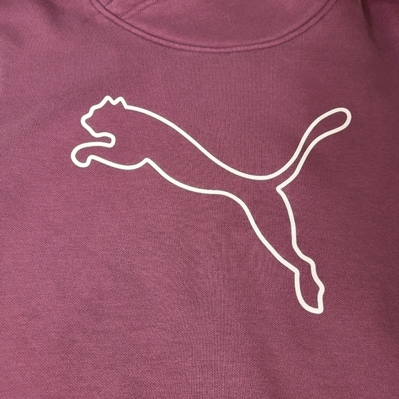 PUMA Ladies Sweatshirt. Burgundy Size Medium - Picture 3 of 11